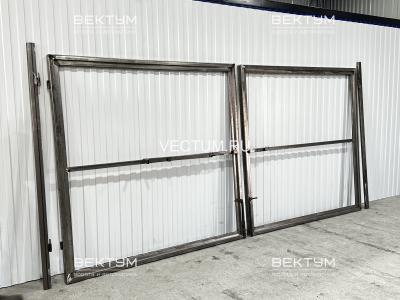 Распашные ворота в Иркутске 1