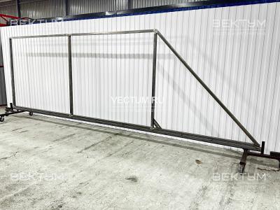 Откатные ворота под жалюзи 1